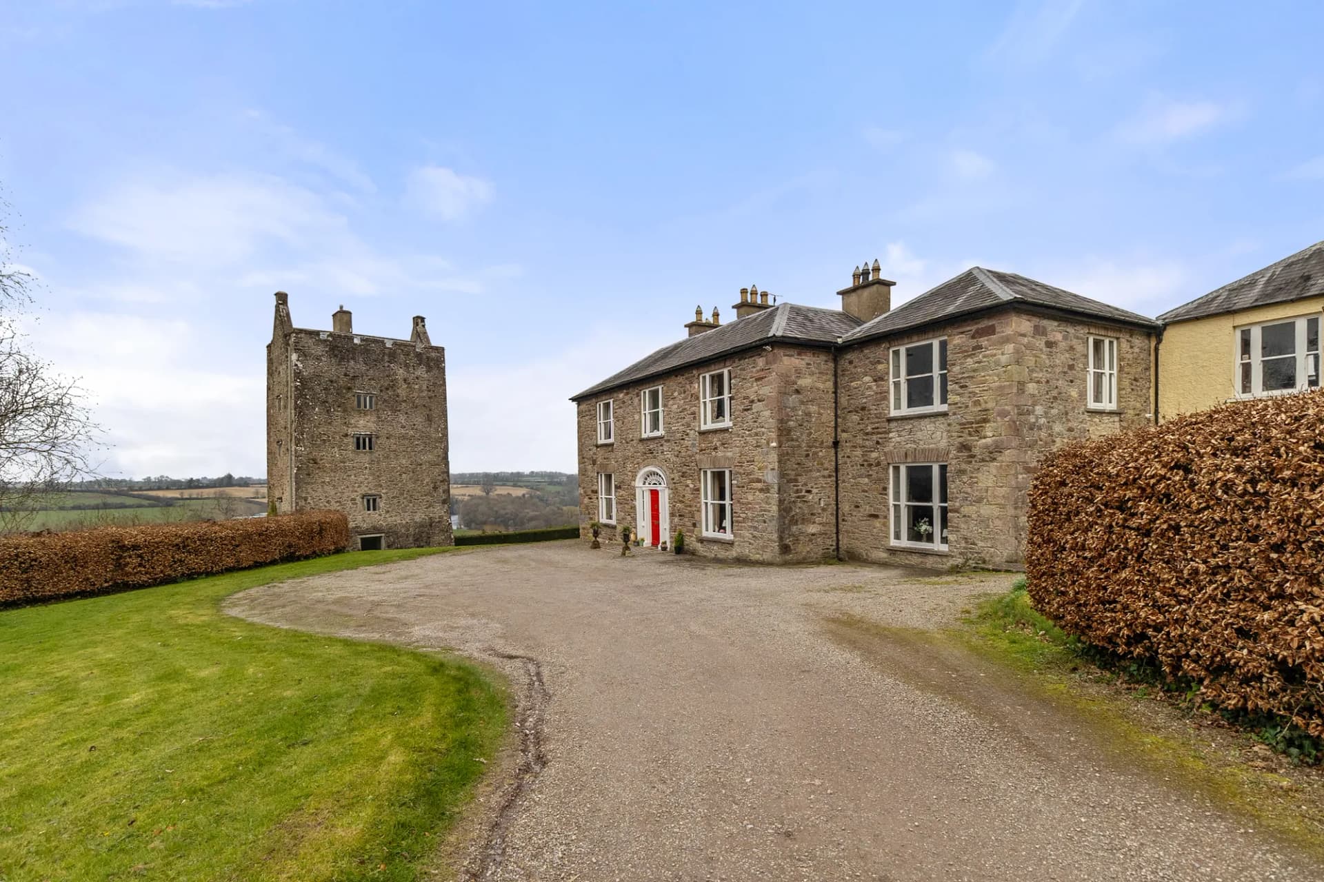 Stunning Georgian House with 16th-Century Tower Overlooking River Blackwater — in Ireland